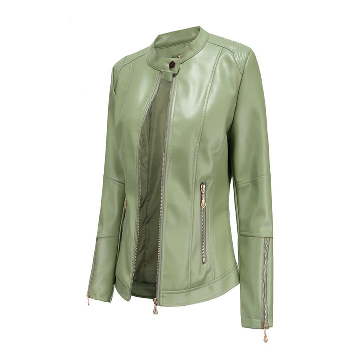 FRANICA - Elegant leather jacket for a timeless look