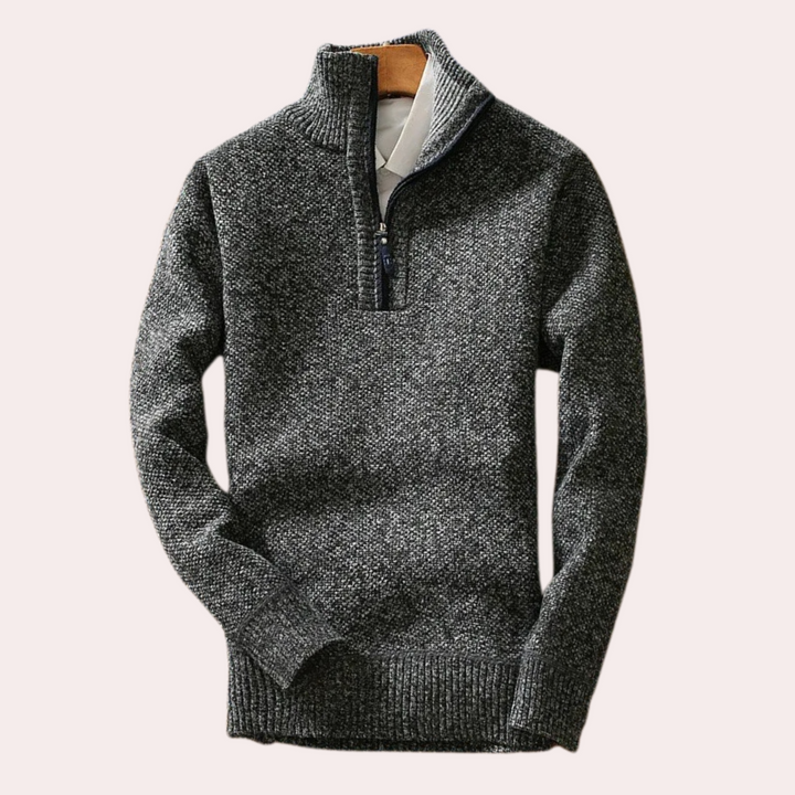 BRICE - Stylish and Comfortable Neck Zip Sweater for the Modern Man