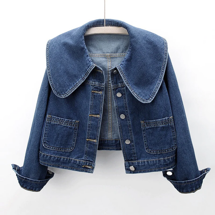 Sienna™ - Oversized Collar Denim Jacket