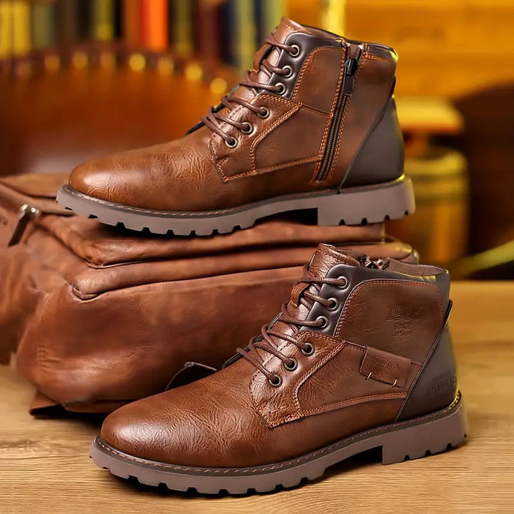Stylish zipped leather boots - Kylo