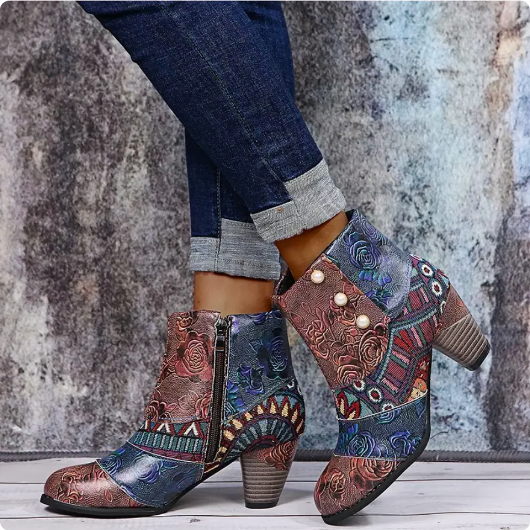 Stylish Waterproof Retro Boots - Lois