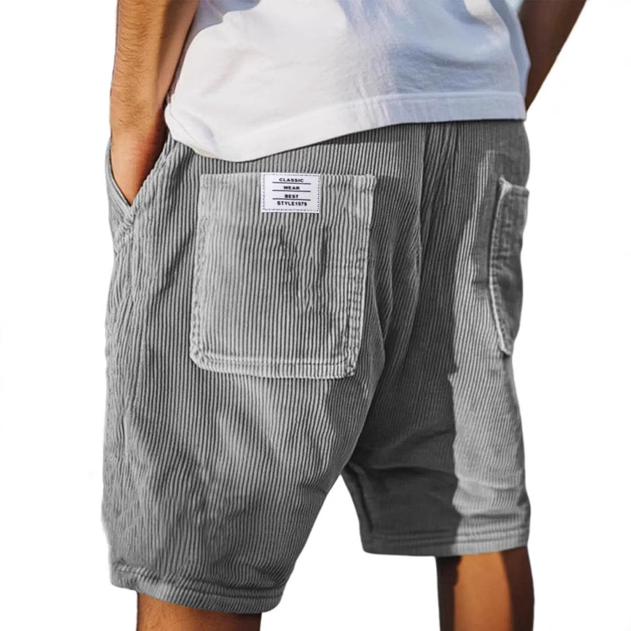 Men's Cotton Corduroy Shorts Autumn Casual Shorts