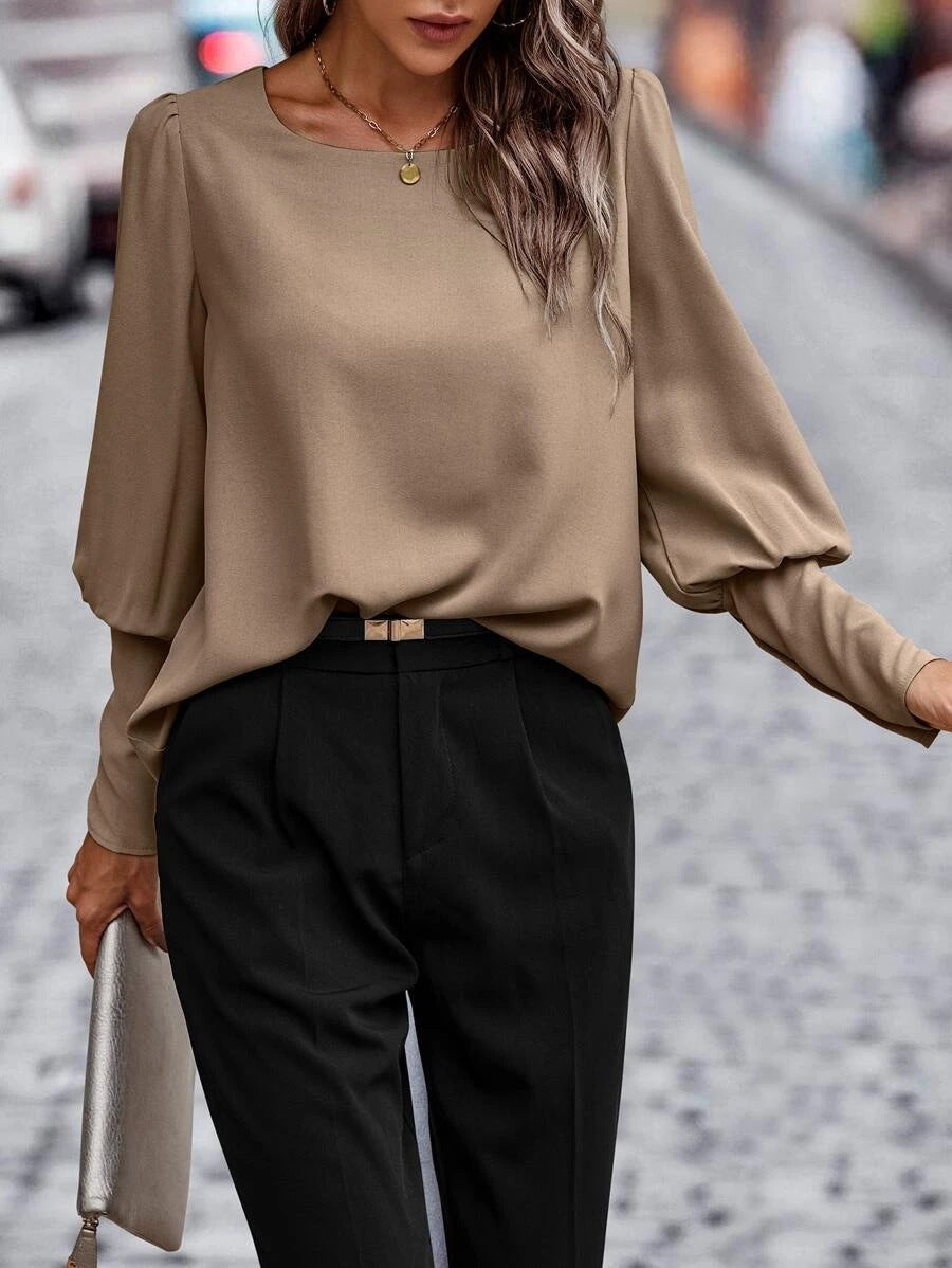 Alicia - Elegant Spring O-neck Blouse for Women