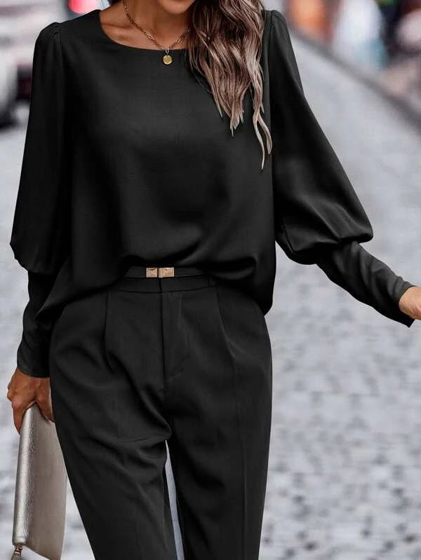 Alicia - Elegant Spring O-neck Blouse for Women