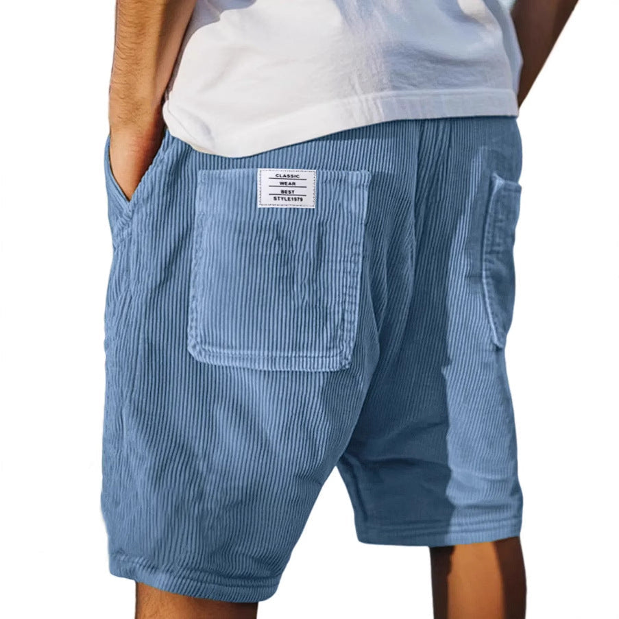 Men's Cotton Corduroy Shorts Autumn Casual Shorts