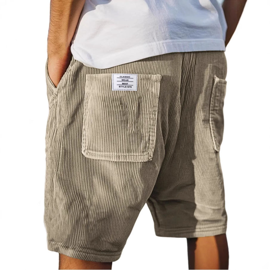 Men's Cotton Corduroy Shorts Autumn Casual Shorts