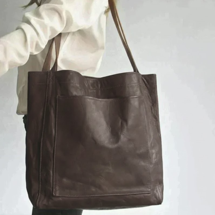 Women's Leather Tote Bag Autumn Shoulder Handbag