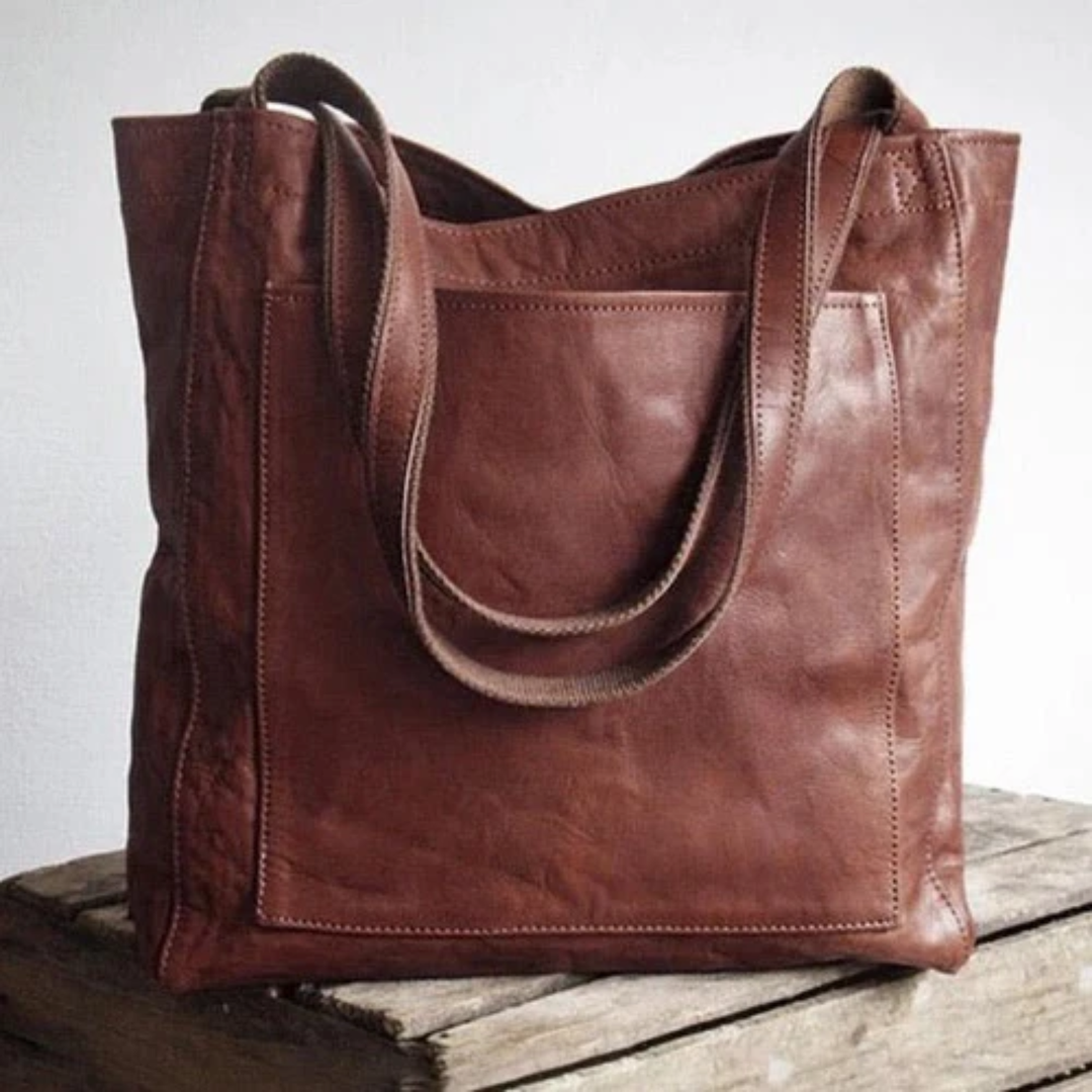 Women's Leather Tote Bag Autumn Shoulder Handbag