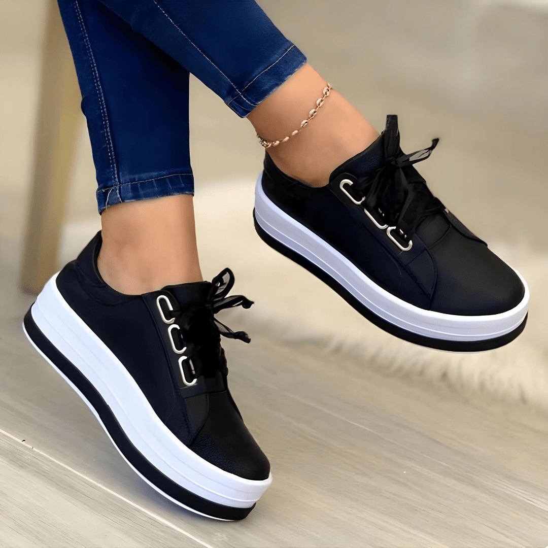 Women's Casual Platform Sneakers with Laces