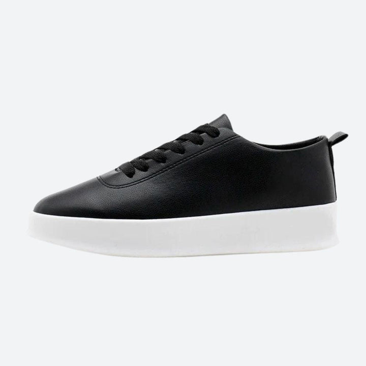 Stylish vegan leather trainers - Pran