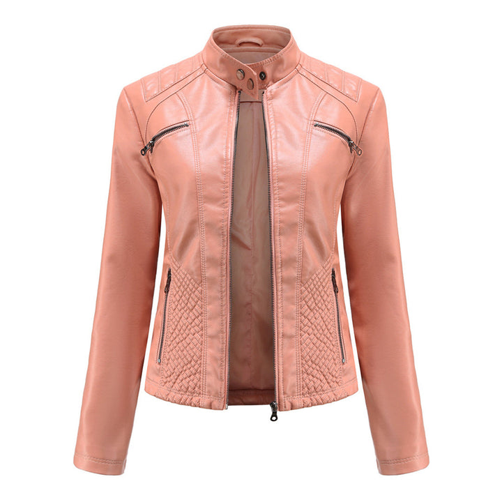 ANDRIJANA - Elegant leather jacket for a chic look