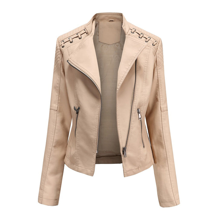 MARIE - Elegant leather jacket for a trendy look