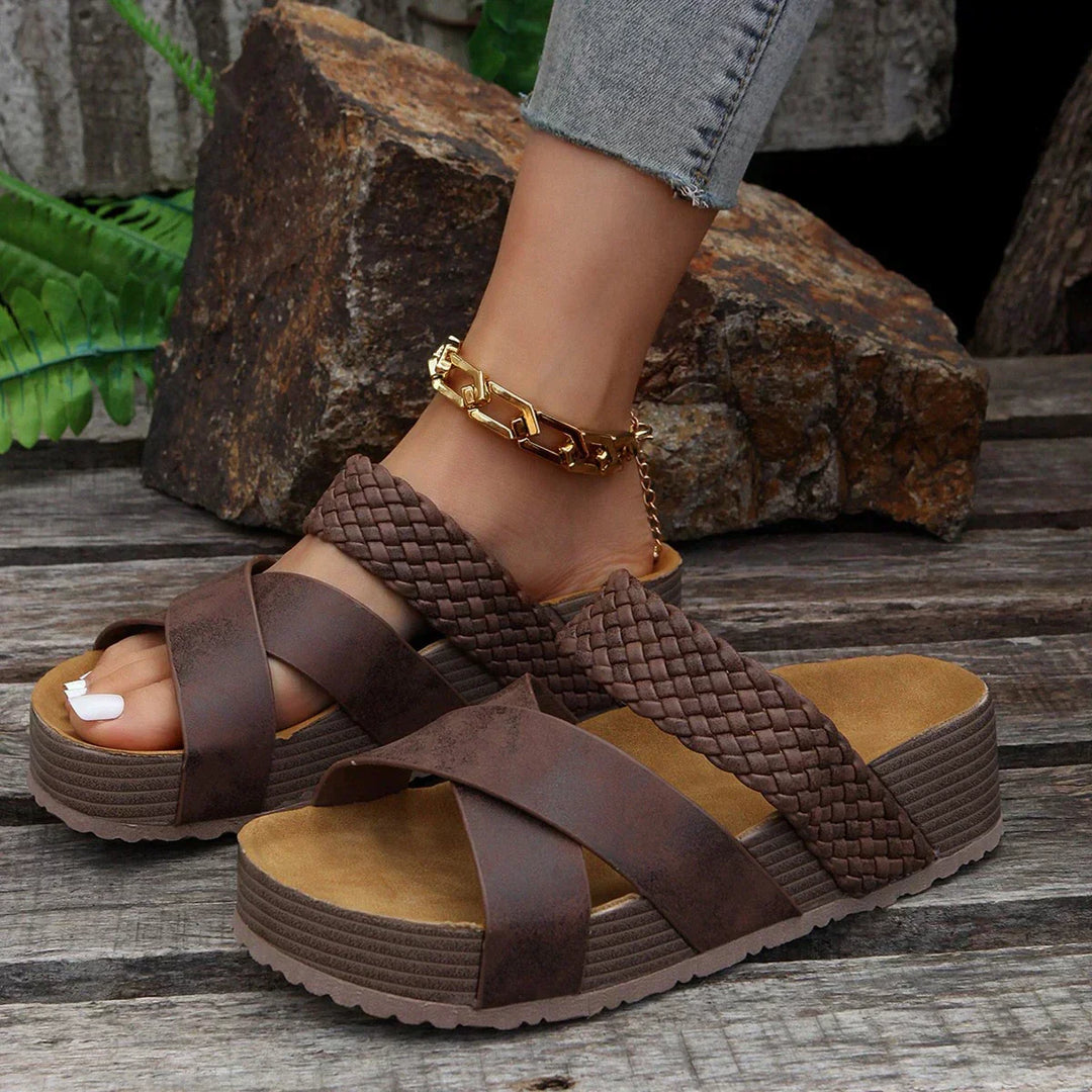 Women's Leather Comfort Sandals Autumn Comfort Arch Support Shoes