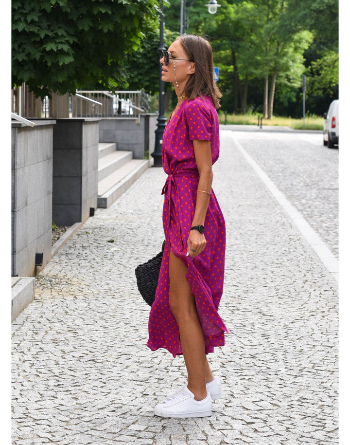Floral Maxi Wrap Dress - Lightness & Elegance for a Radiant Summer
