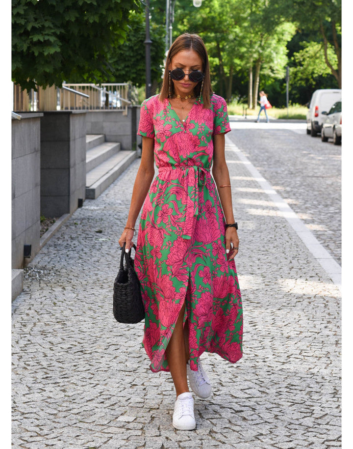 Floral Maxi Wrap Dress - Lightness & Elegance for a Radiant Summer