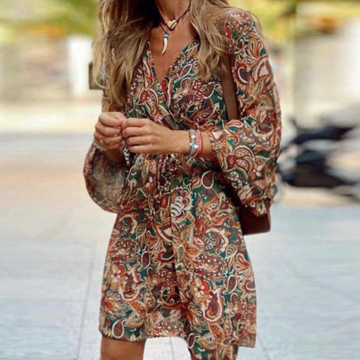 Rozina - Trendy Boho Mini Dress`