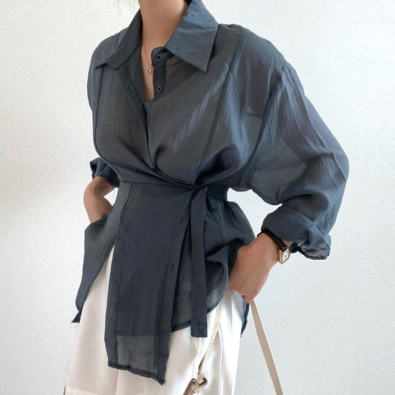 Aurora - Elegant and Comfortable Long Sleeve Blouse for Women
