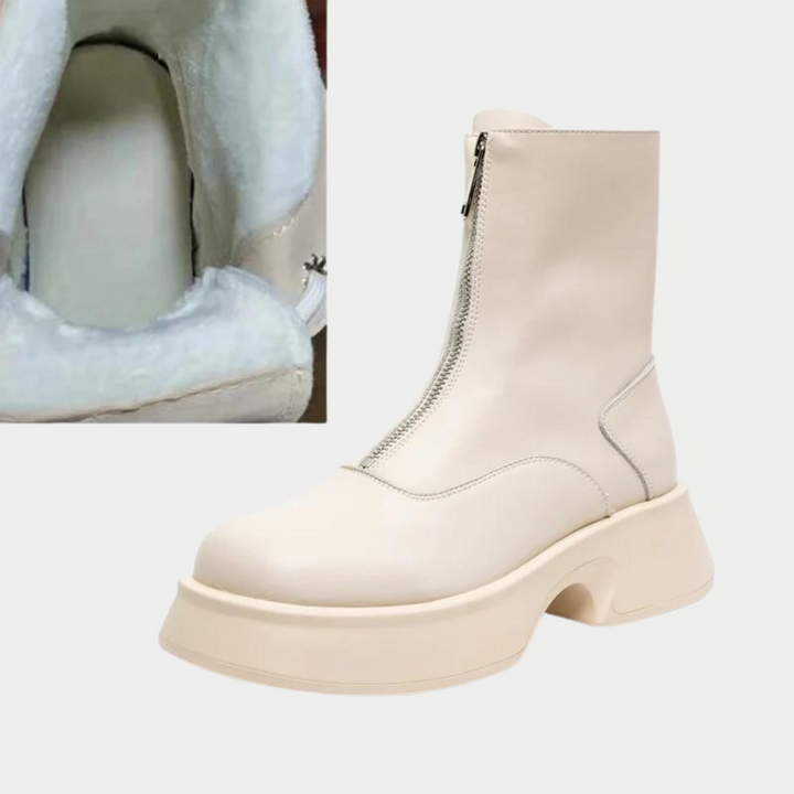Alice - Stilvolle Winterstiefel aus echtem Fell