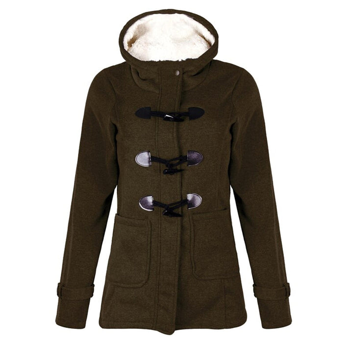 Samantha - Stylish long hooded winter coat for women