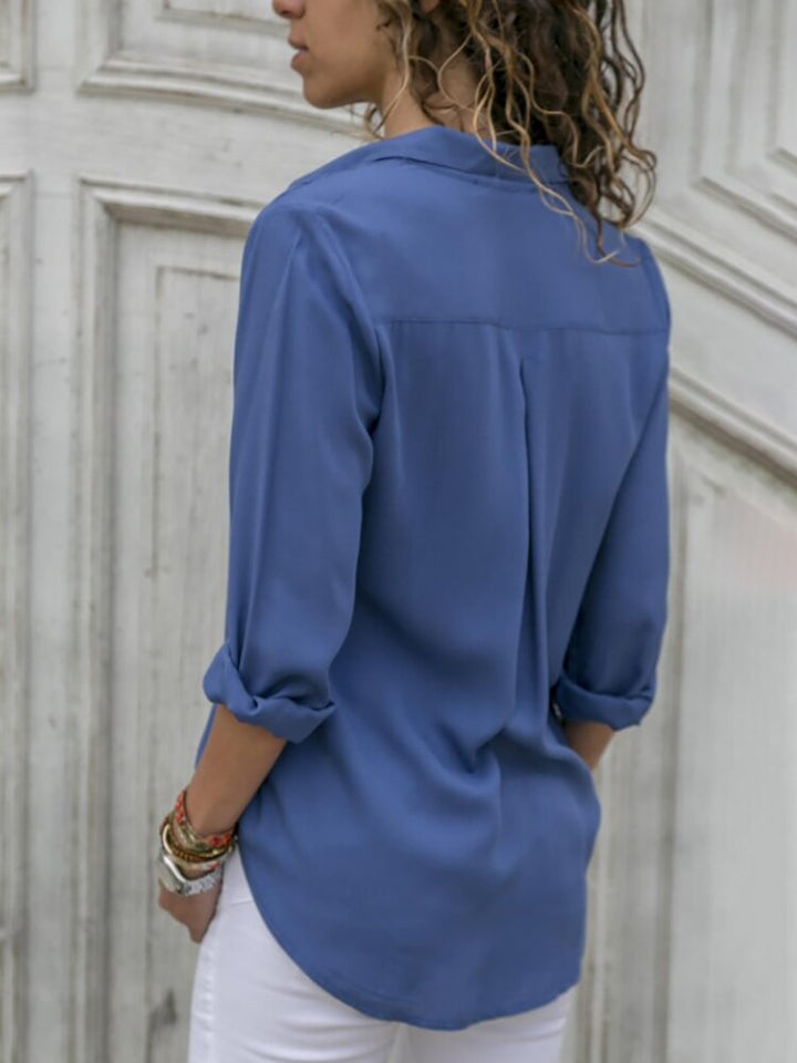 Quincy - Elegant Long-Sleeved Blouse for Women