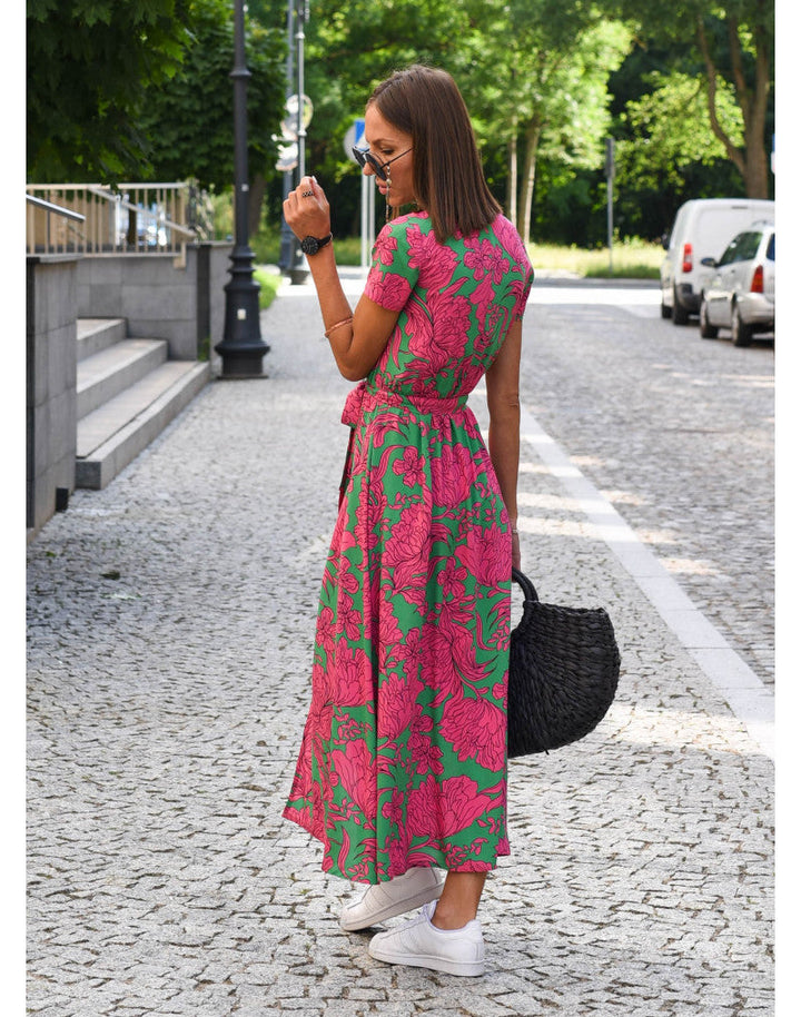 Floral Maxi Wrap Dress - Lightness & Elegance for a Radiant Summer
