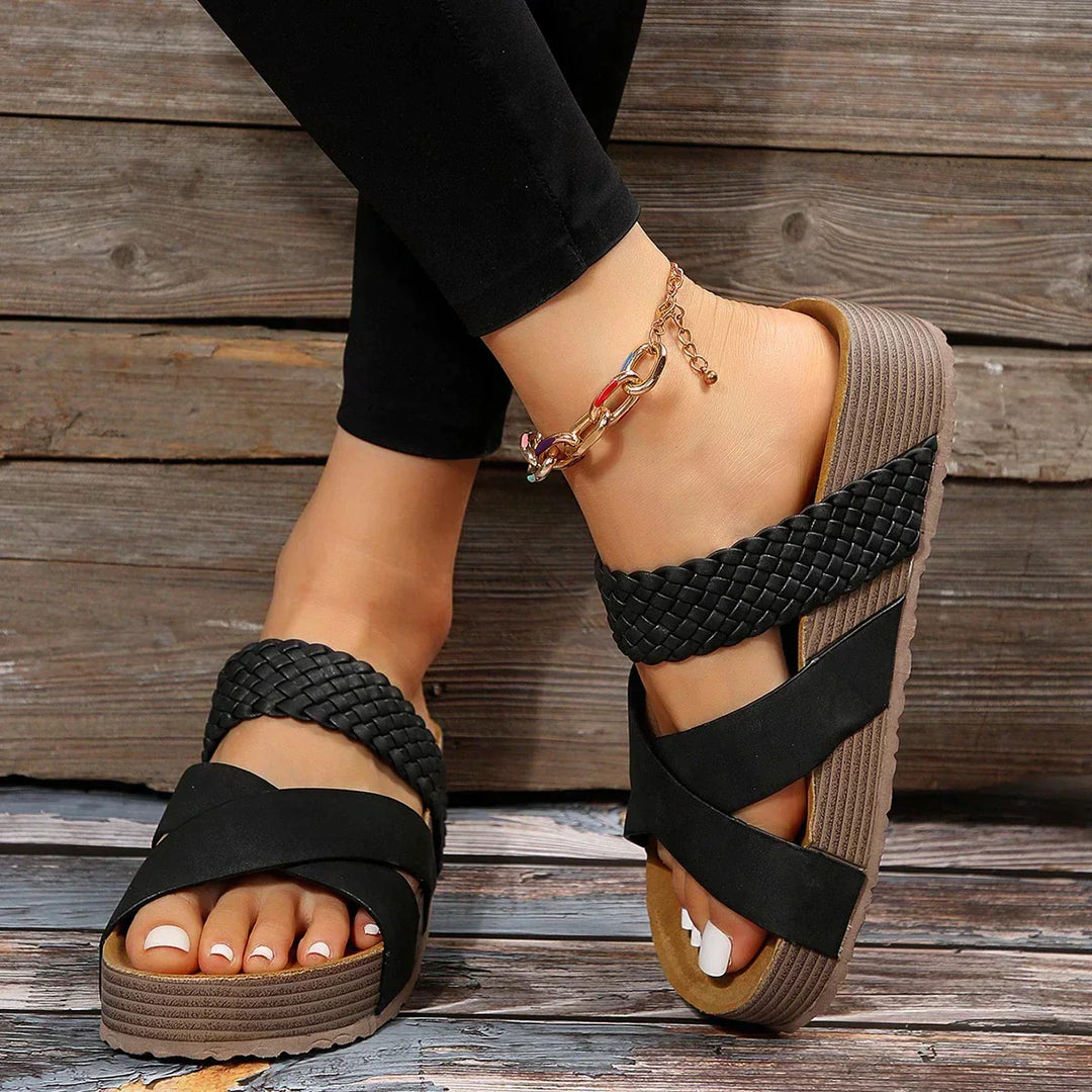 Women's Leather Comfort Sandals Autumn Comfort Arch Support Shoes
