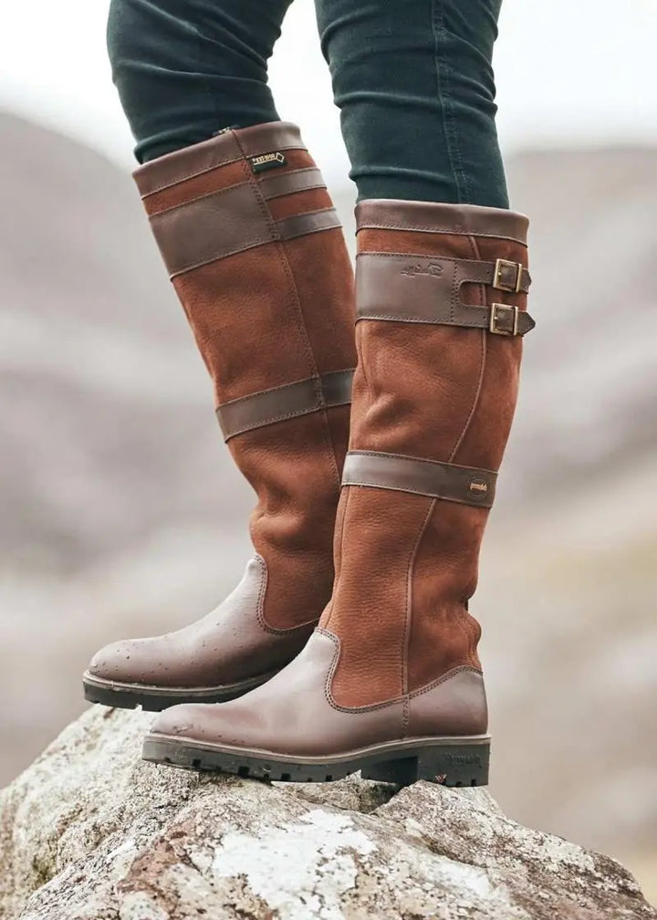 Bridget - Vintage-inspired leather boots
