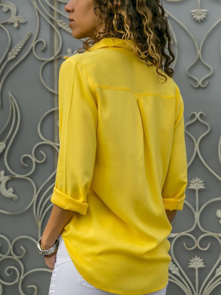 Quincy - Elegant Long-Sleeved Blouse for Women
