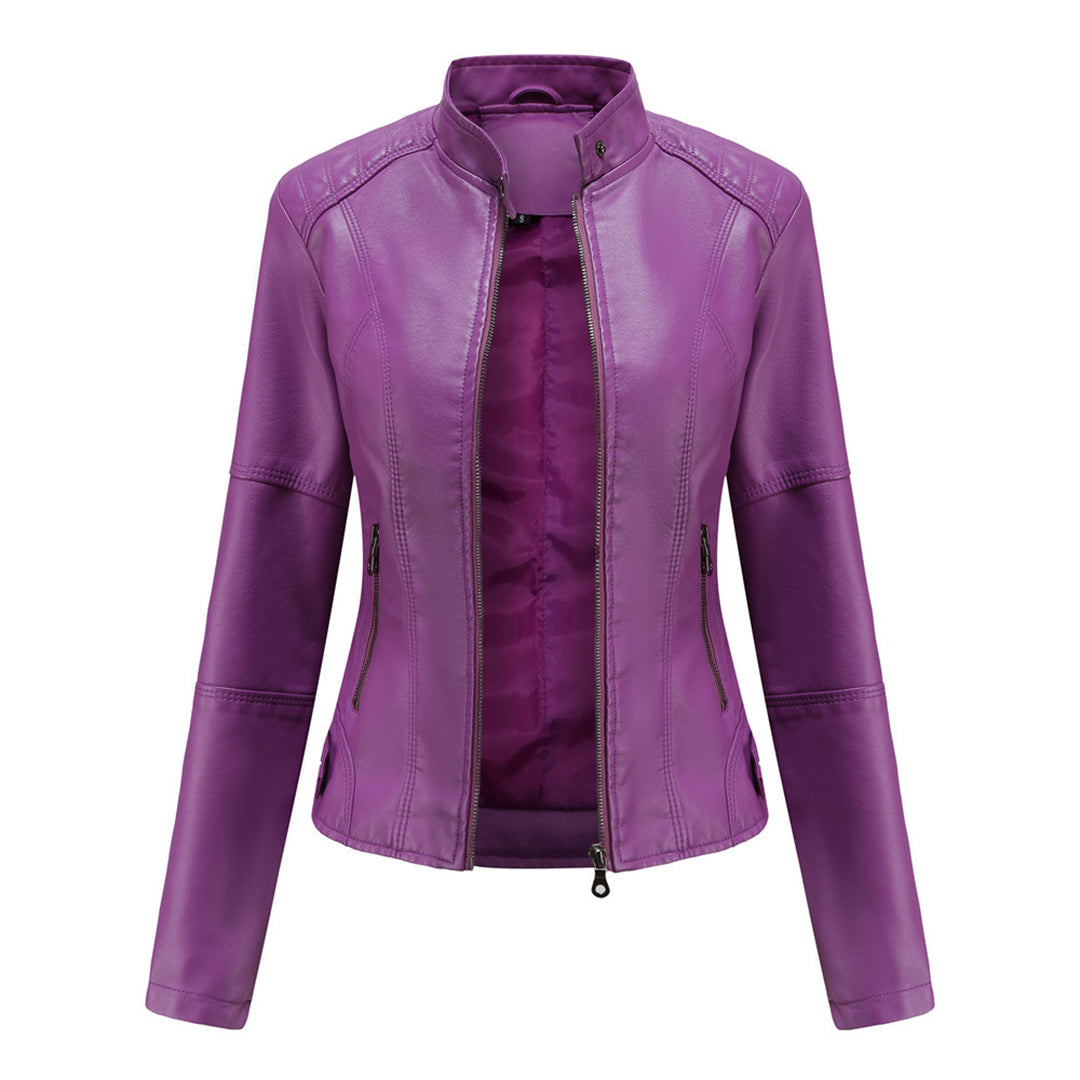 MILENA - Chic leather jacket for a fashionable look