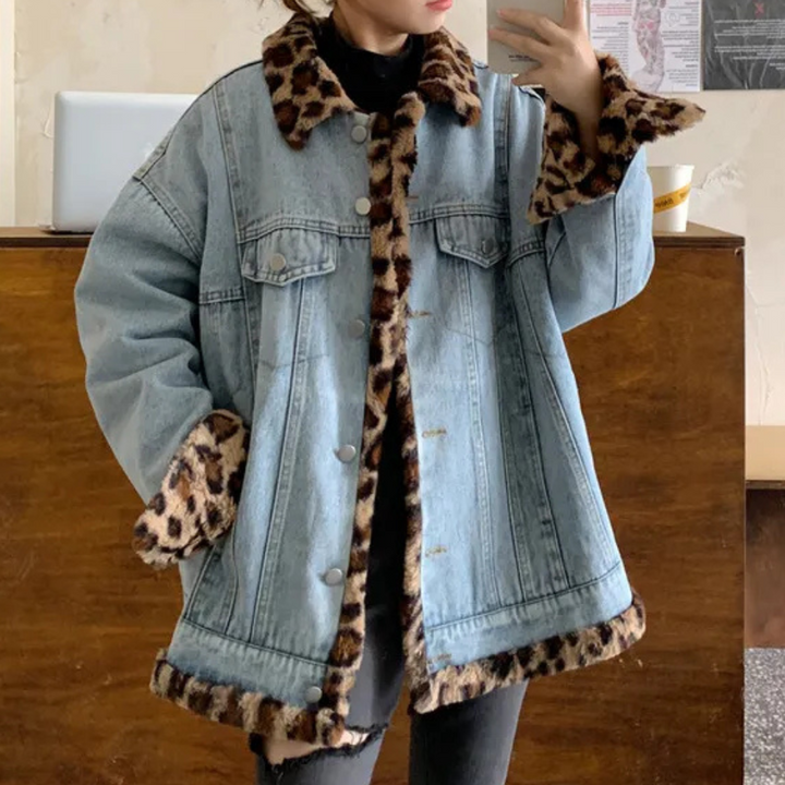 CALISSA - Fashionable Denim Winter Coat for Women