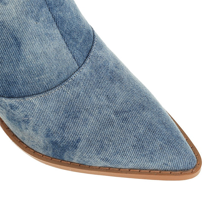 Paloma - Stylish Denim Cowboy Boots