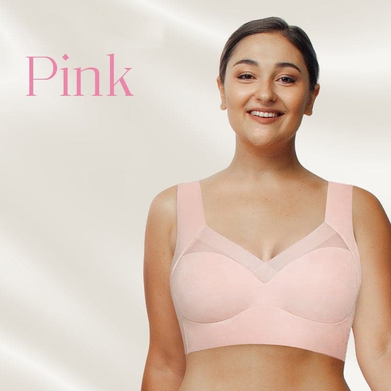 Women's Nylon Wire-Free Push-Up Bra Autumn Seamless Support Bra