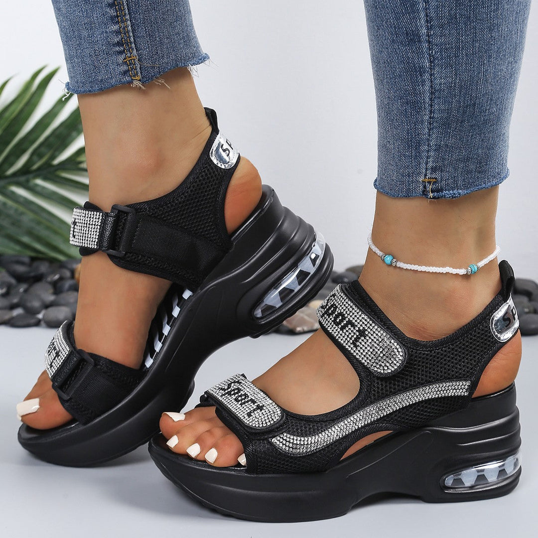 Women's Mesh Platform Air-Cushion Sandals Autumn Sporty Shoes