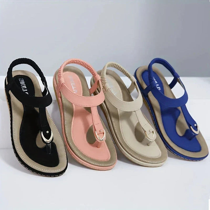 Women's Leather Ergonomic Sandals Autumn Cushioned Walking Sandals