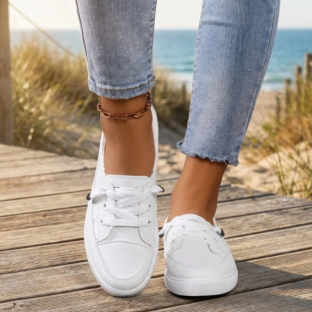 Women's Low-Top Sneakers with Orthopedic Support for Autumn Everyday Wear