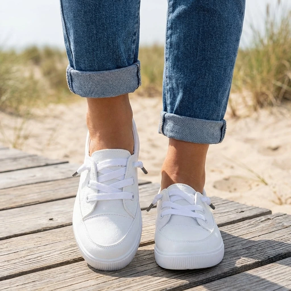 Women's Low-Top Sneakers with Orthopedic Support for Autumn Everyday Wear