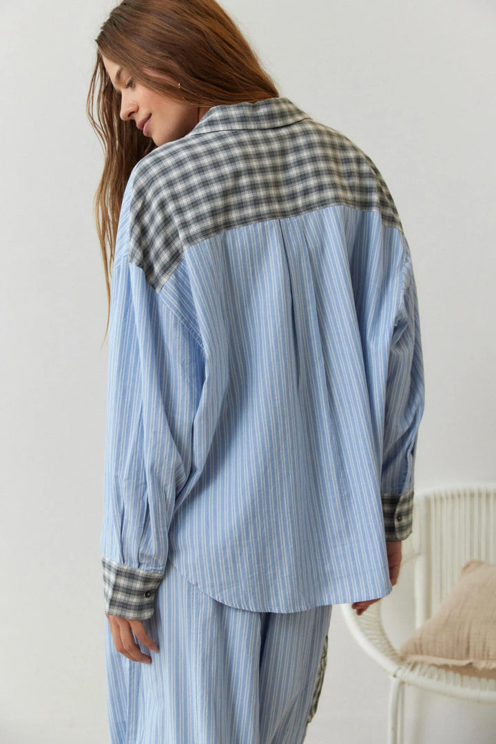 Women's Cotton Pajamas Set, Soft Stretchy Two-Piece Nightwear for Autumn Comfort