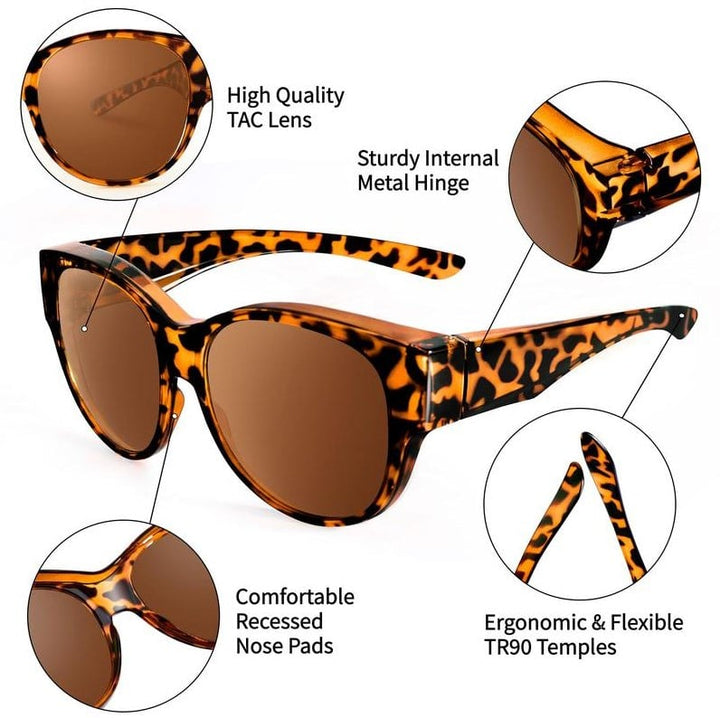 Women's Polarized Sunglasses Autumn Cat-Eye UV400 Eyewear