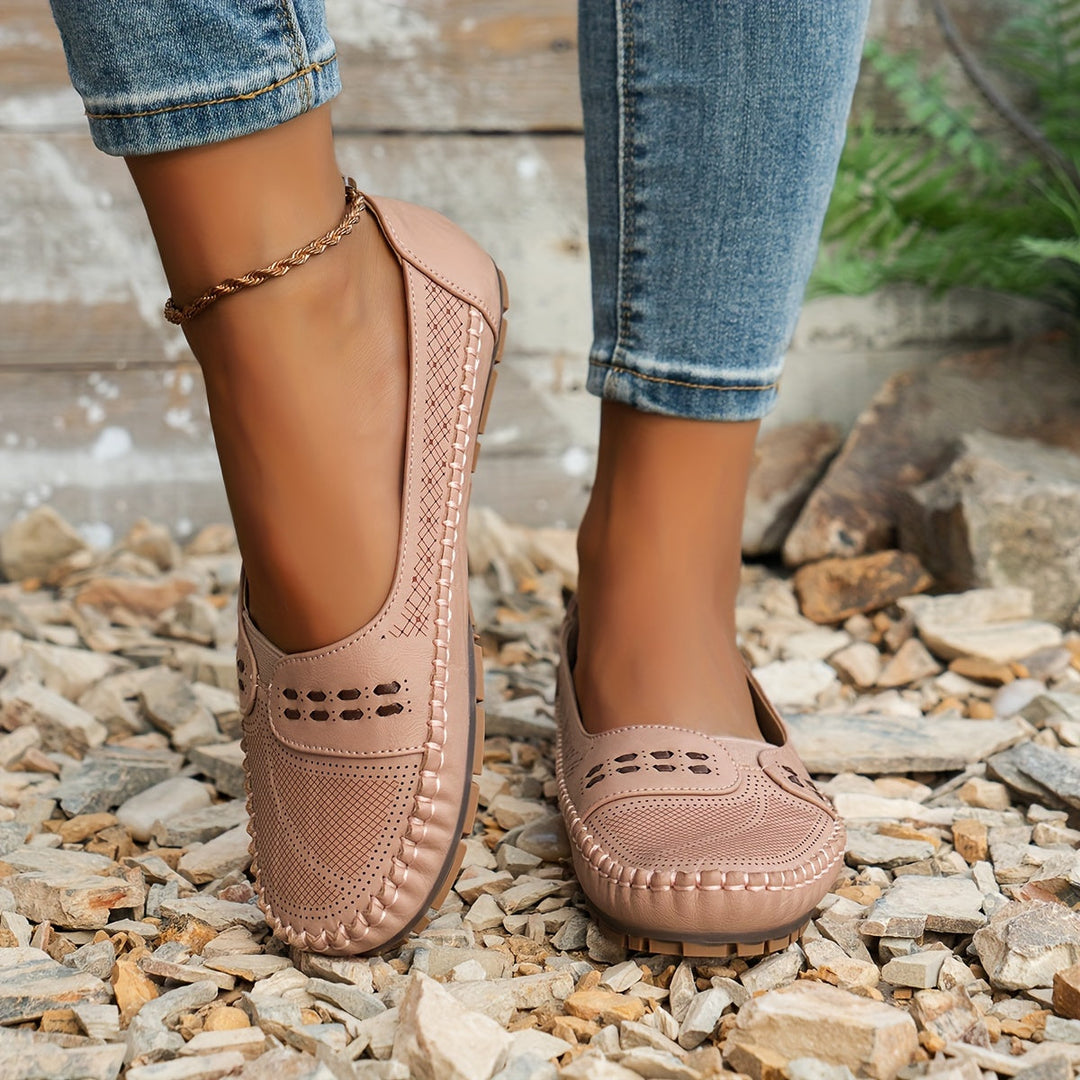 Women's Leather Walking Sneakers Autumn Comfortable Shoes