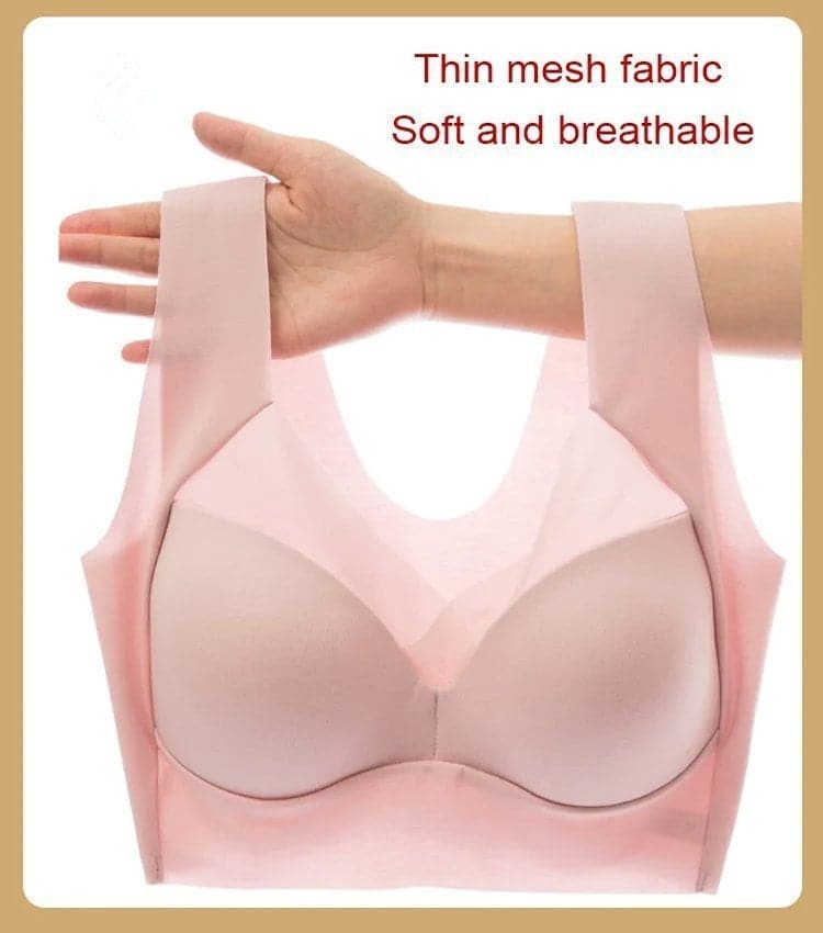 Women's Nylon Wire-Free Push-Up Bra Autumn Seamless Support Bra
