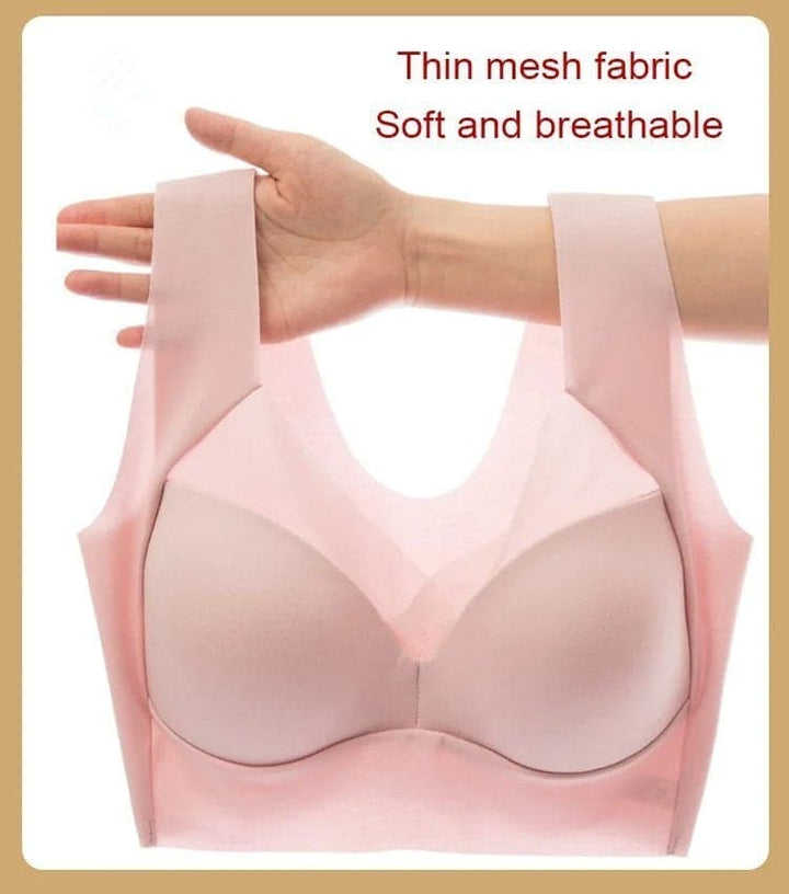 Women's Nylon Wire-Free Push-Up Bra Autumn Seamless Support Bra