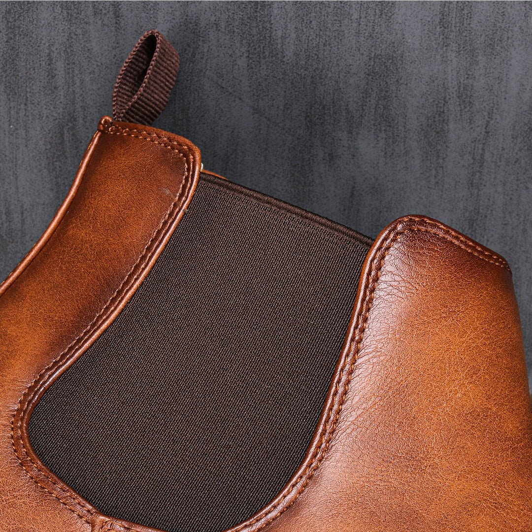 Stylish Chelsea Leather Boots for Men - Gerno