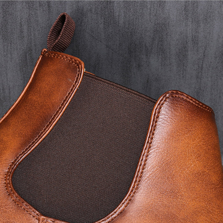 Stylish Chelsea Leather Boots for Men - Gerno