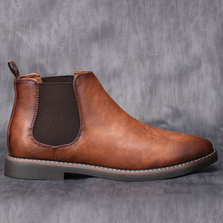Stylish Chelsea Leather Boots for Men - Gerno