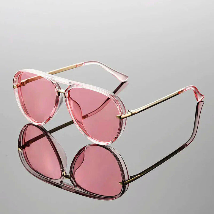 Women's Metal Frame Aviator Sunglasses Autumn UV400 Eyewear