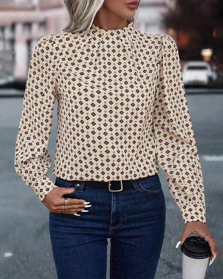 Louisa - Patterned vintage blouse