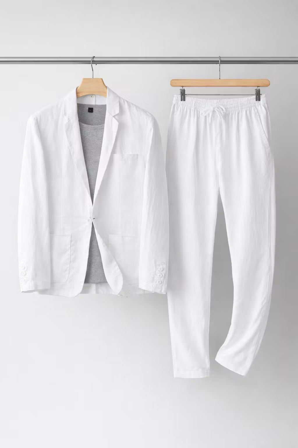 Men's Relaxed-Fit Linen Suit