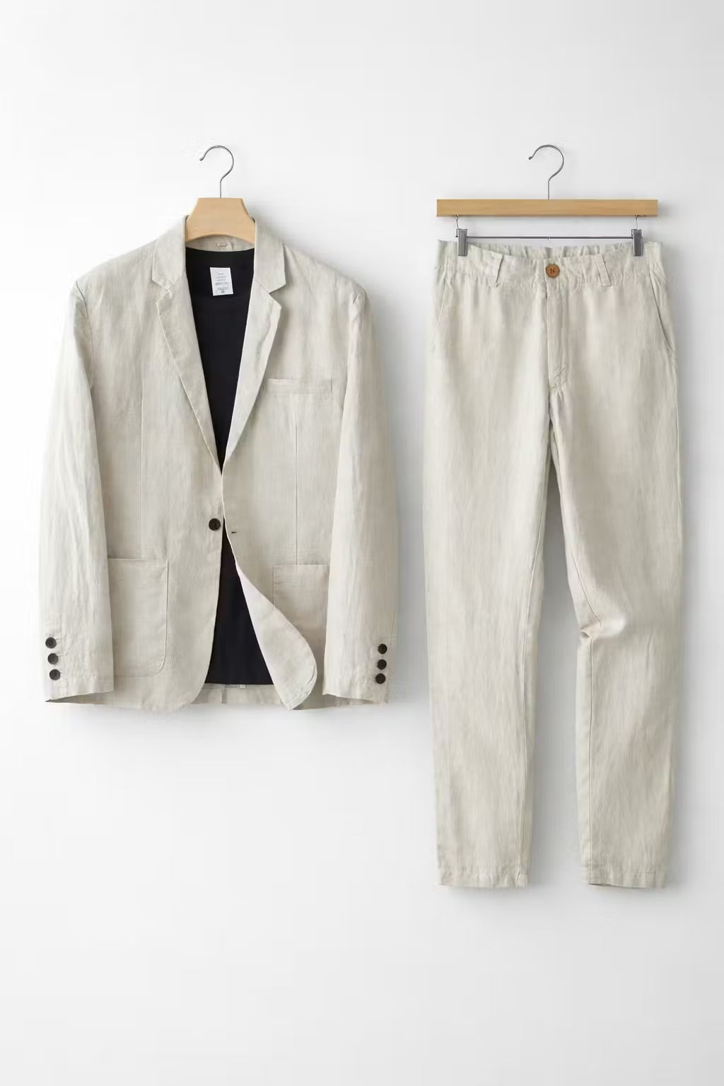 Men's Relaxed-Fit Linen Suit