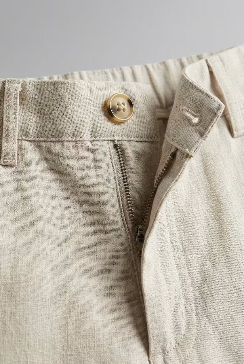 Men's Relaxed-Fit Linen Suit