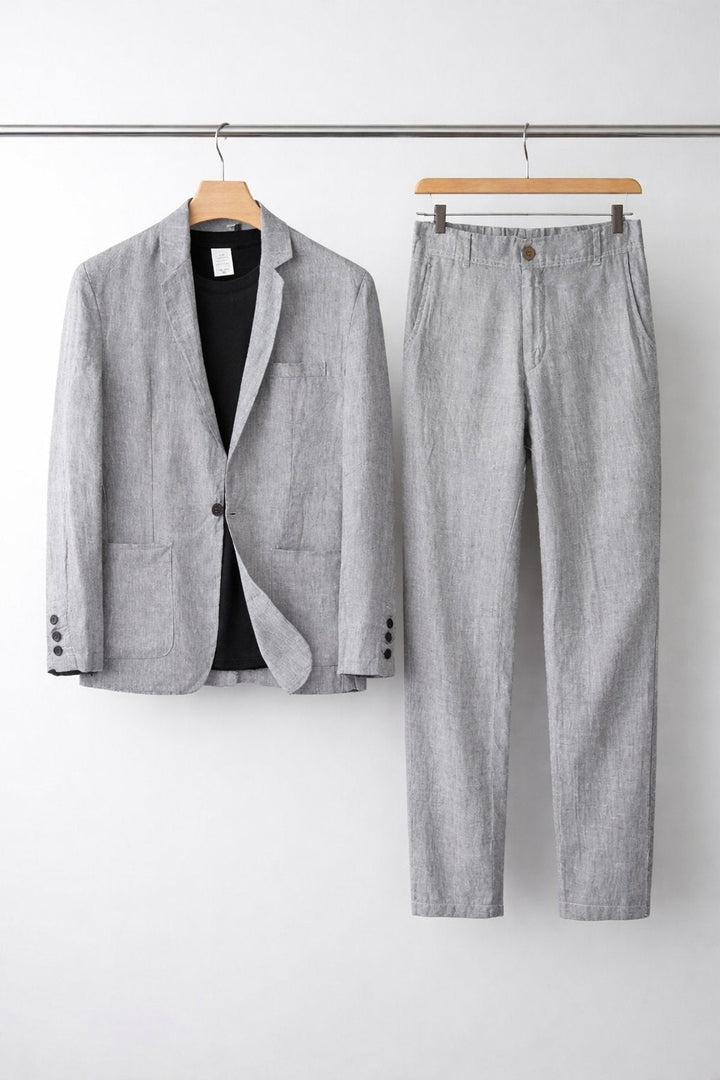 Men's Relaxed-Fit Linen Suit